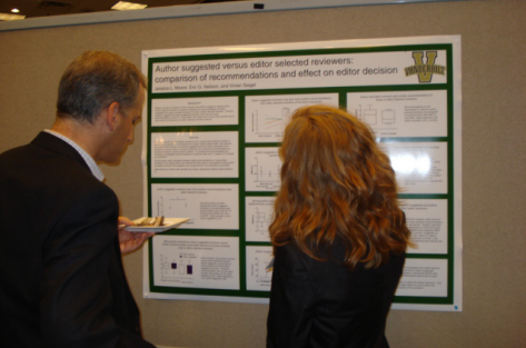 The winning poster at the 2010 CSE annual meeting, held 14–18 May. Selection of this poster, “Author-Suggested Versus Editor-Selected Reviewers”, was based on balloting by attendees. The winner received a free registration for the 2011 CSE annual meeting and a copy of Scientific Style and Format: The CSE Manual for Authors, Editors, and Publishers. For further information, please see the abstract of the winning poster (p 113).
