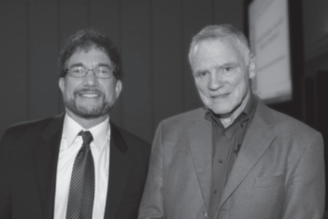 CSE President Kenneth F Heideman with plenary speaker Leroy Hood. Photo by Pamela Stukenborg.