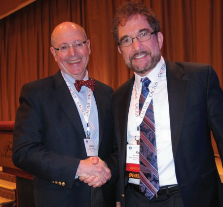 Keynote speaker Dr. Jeffrey Drazen with CSE President Kenneth F Heideman