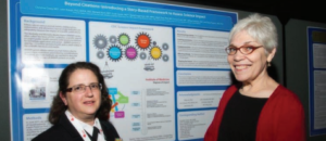 Poster winner Christine Casey and colleague Teresa Ramsey